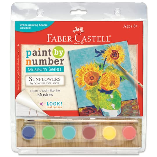 Faber-Castell&#xAE; Paint By Number Museum Series Kit, Sunflowers